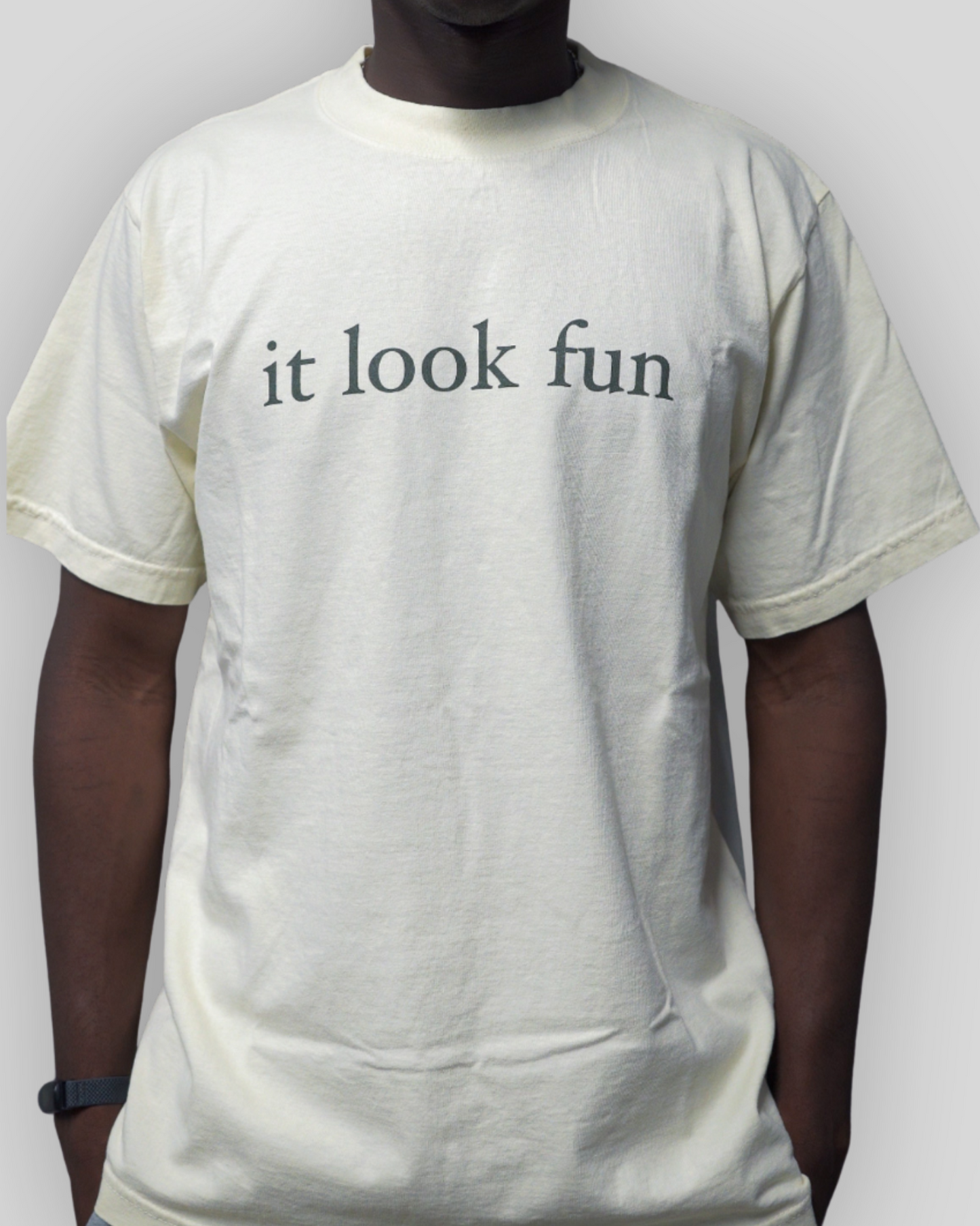 CREAM "FUN" TEE