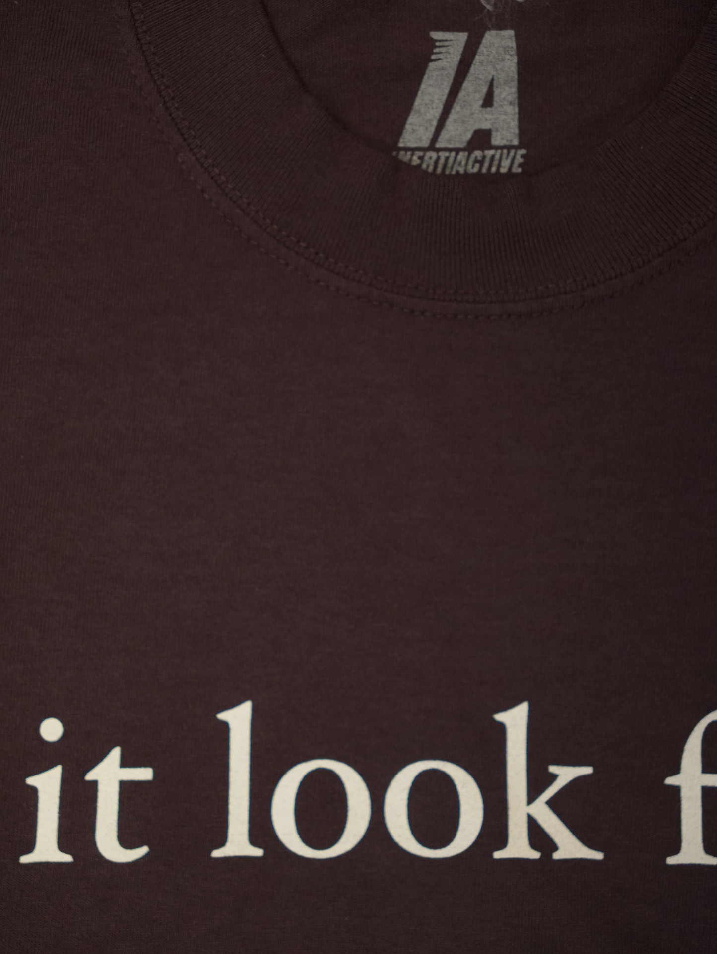 BURGUNDY "FUN" TEE