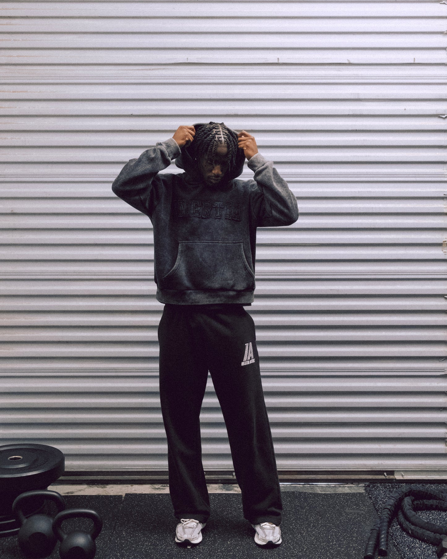 Washed Charcoal Signature Pullover