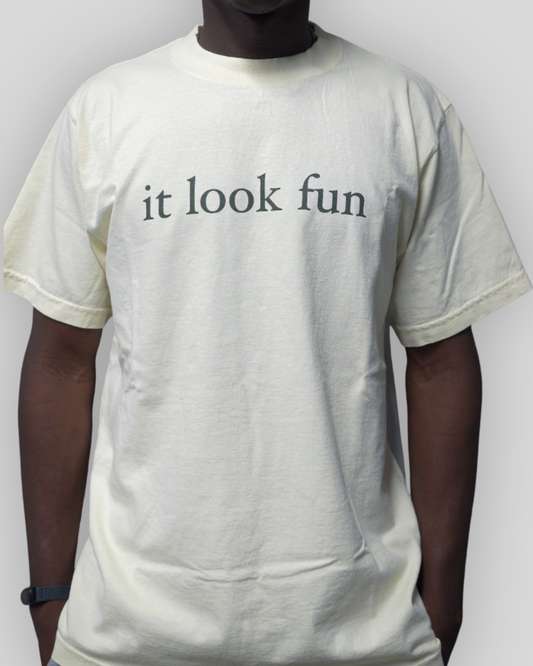 CREAM "FUN" TEE