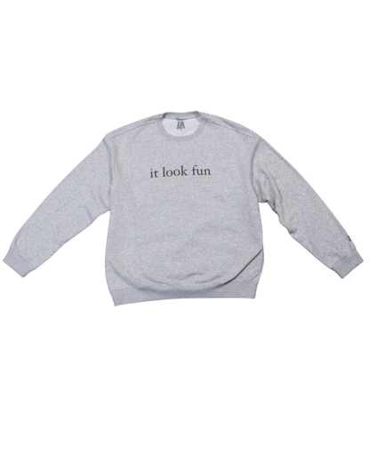 Grey 'Fun' Crewneck