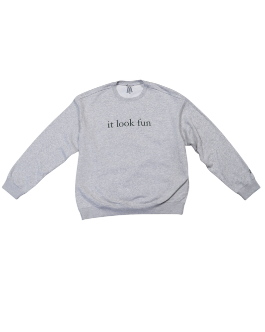 Grey 'Fun' Crewneck