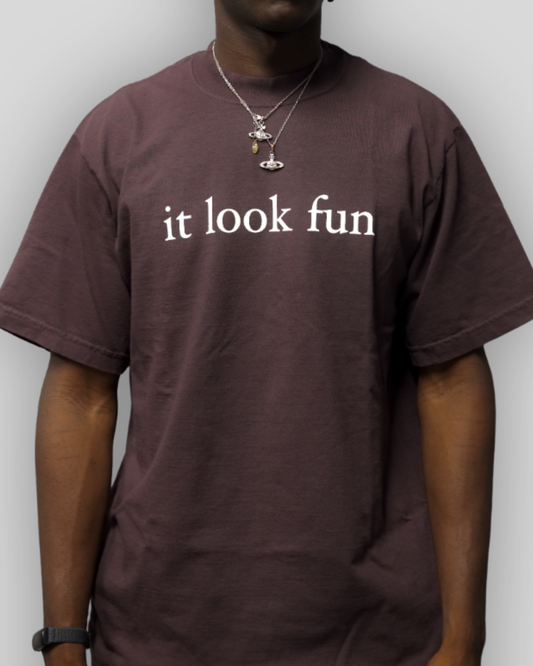 BURGUNDY "FUN" TEE
