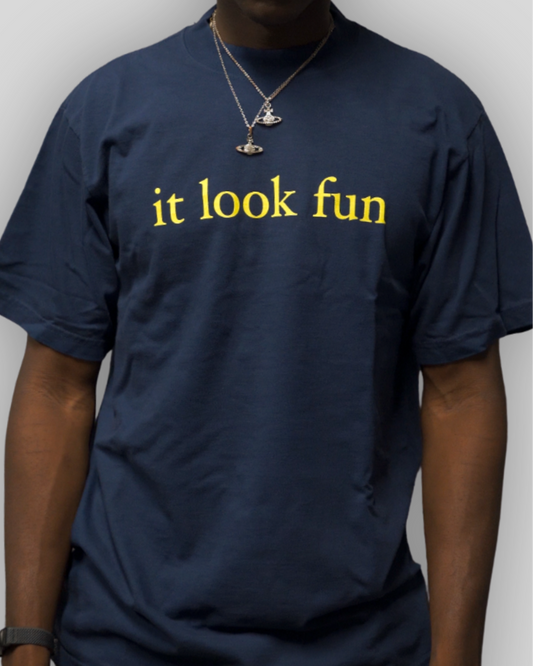 BLUE "FUN" TEE