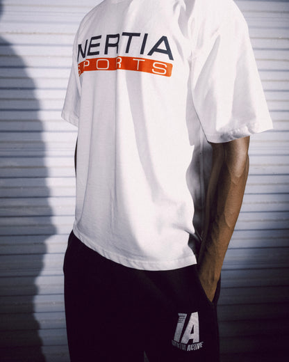 White Oversized 'Sports' Tee