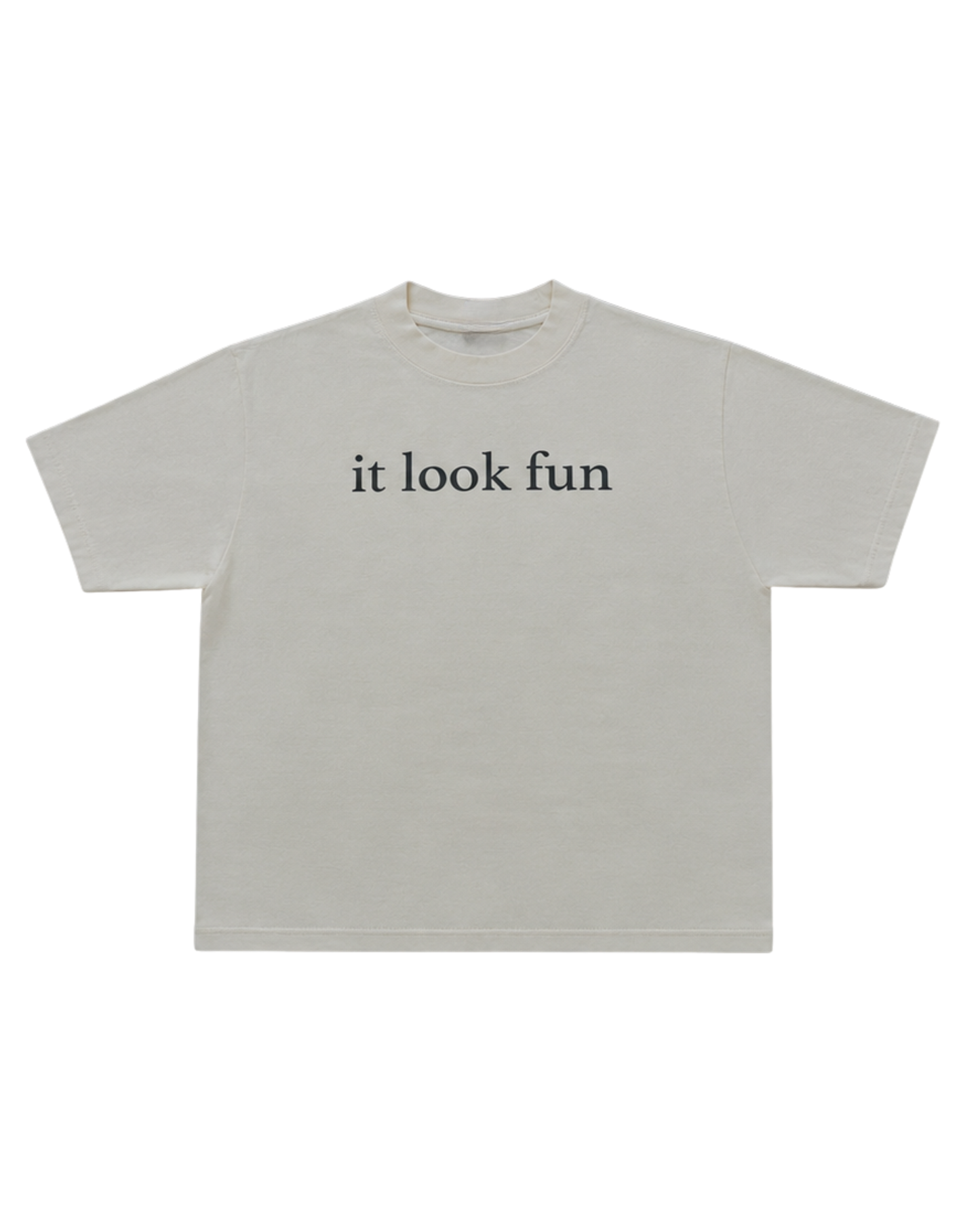 Cream 'Fun' Tee
