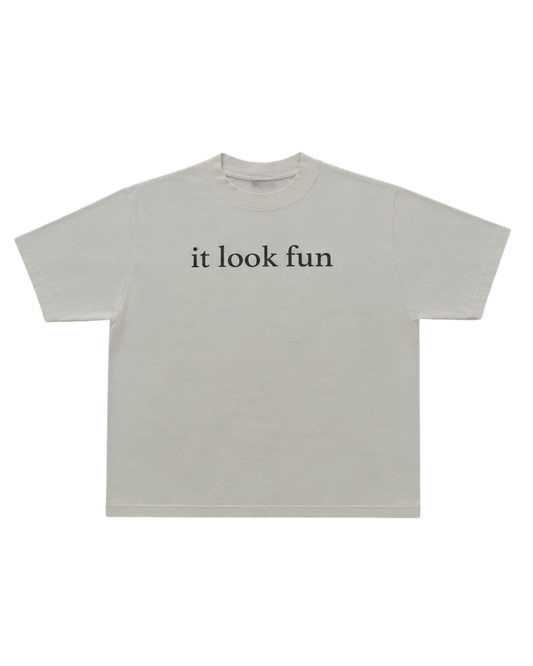 Cream 'Fun' Tee