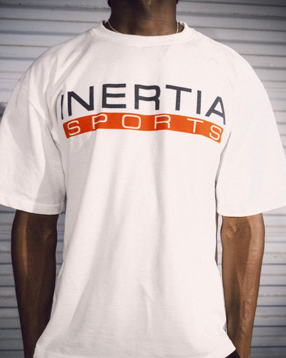 White Oversized 'Sports' Tee