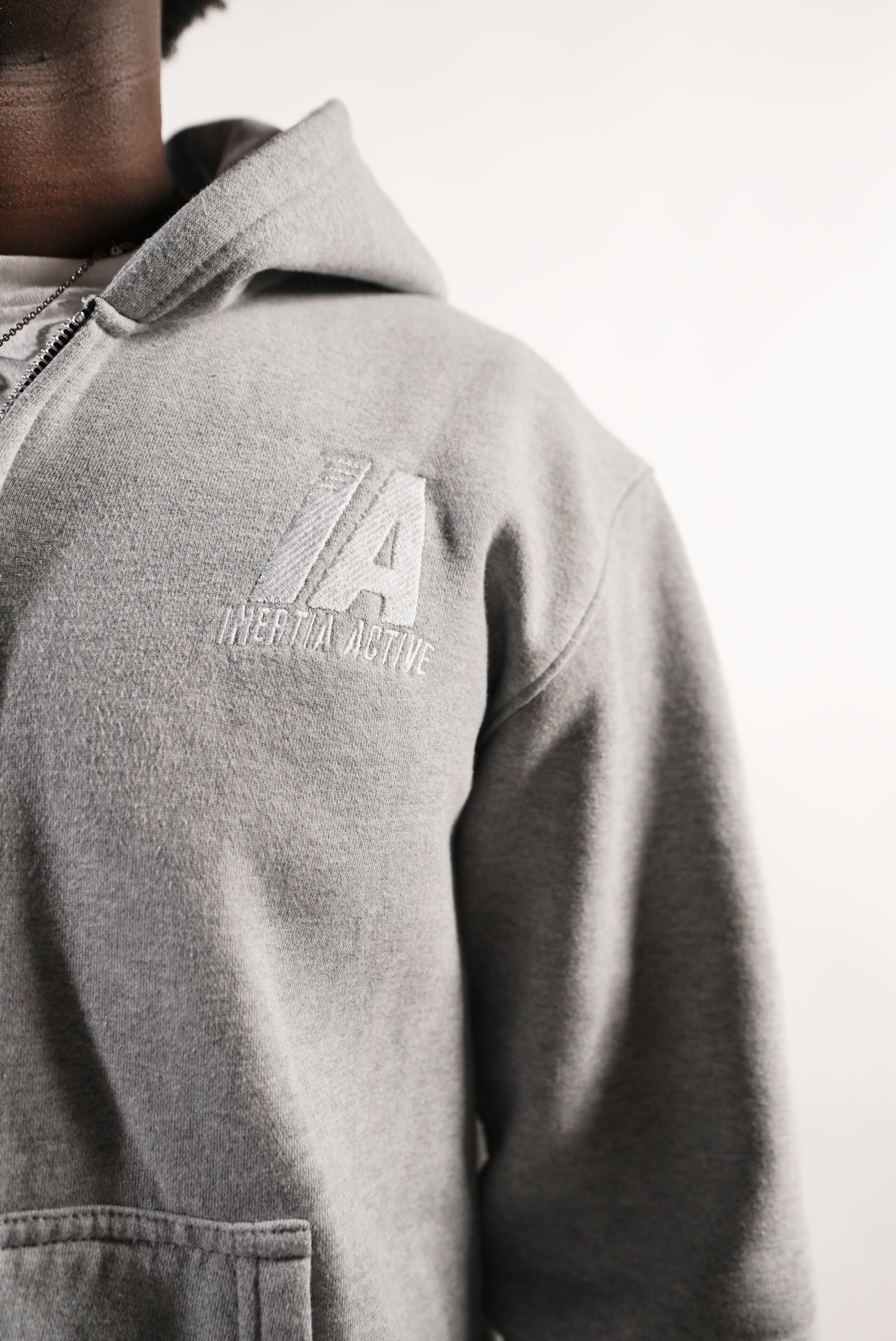 GREY CORE ZIP UP
