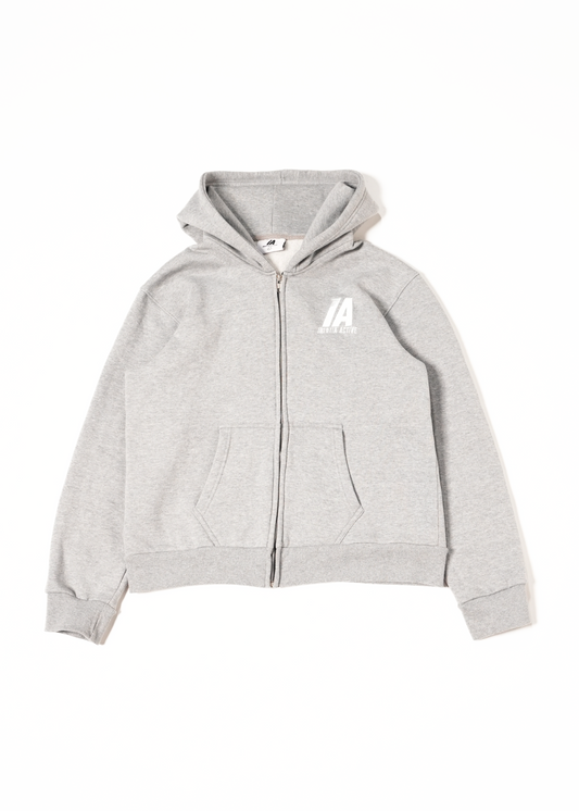 GREY CORE ZIP UP