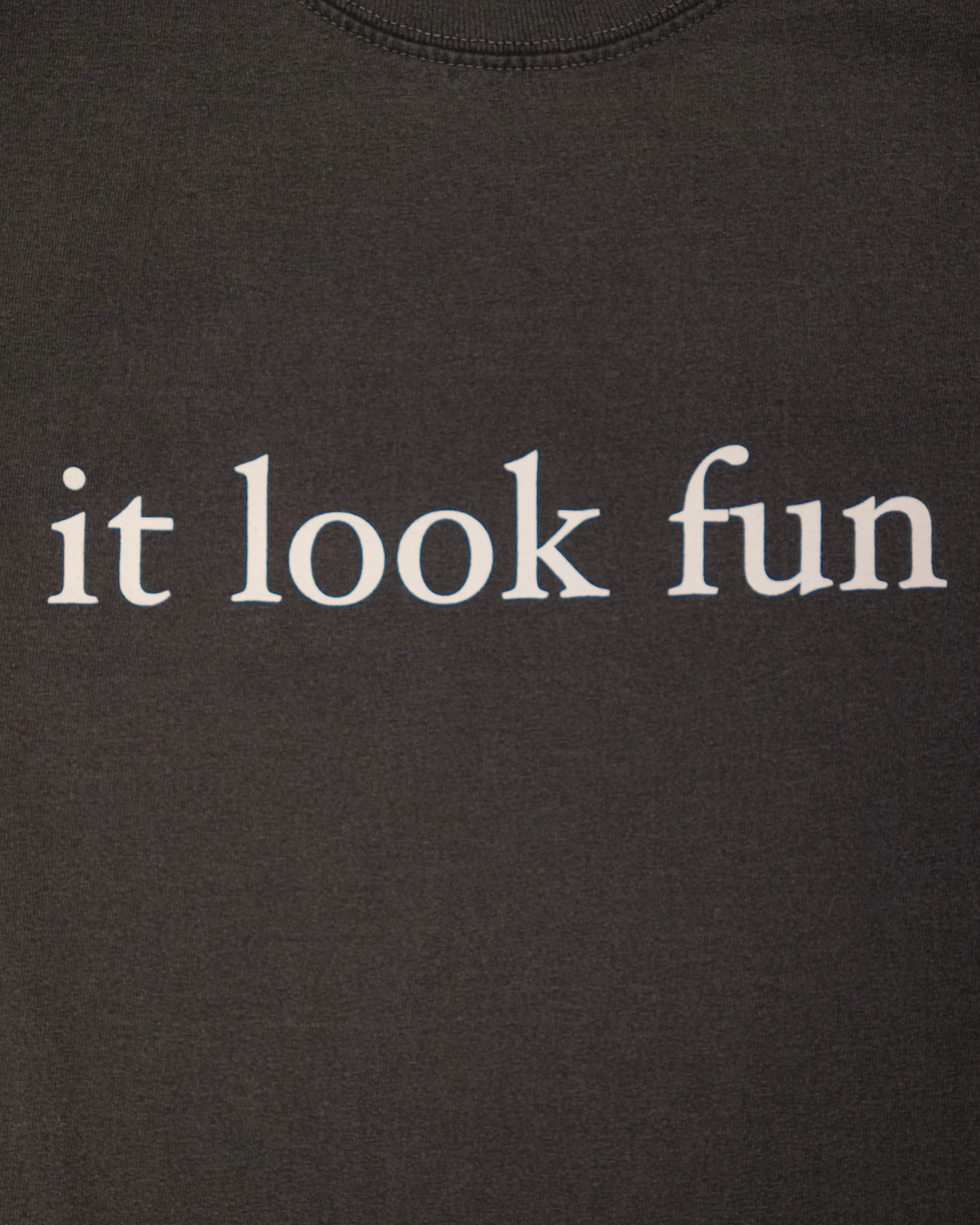 SHADOW GREY "FUN" TEE