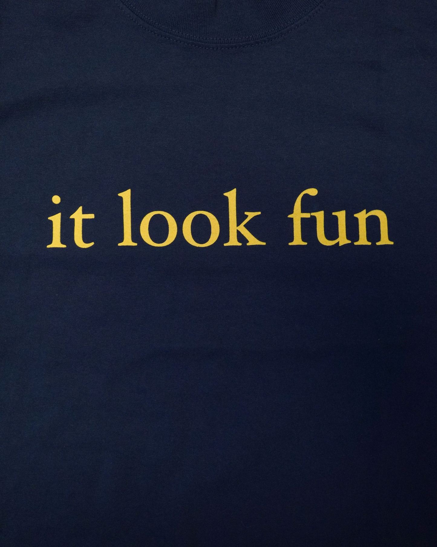 BLUE "FUN" TEE