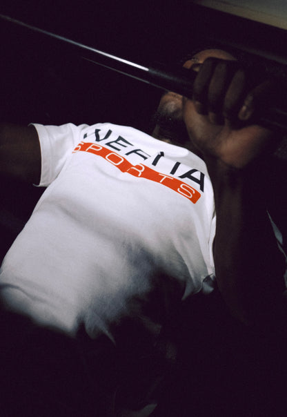 White Oversized 'Sports' Tee